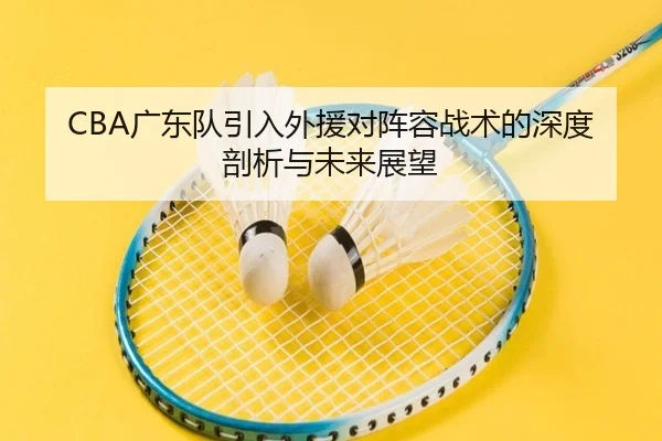 CBA广东队引入外援对阵容战术的深度剖析与未来展望